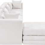 Stellar 152" Chenille Fabric Upholstered 5Pc. Modular Sectional