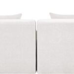 Stellar 152" Chenille Fabric Upholstered 5Pc. Modular Sectional