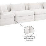 Stellar 152" Chenille Fabric Upholstered 5Pc. Modular Sectional