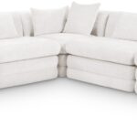 Stellar 114" Chenille Fabric Upholstered 5Pc. Modular Sectional