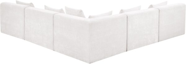 Stellar 114" Chenille Fabric Upholstered 5Pc. Modular Sectional