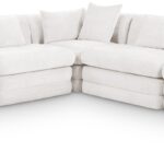 Stellar 114" Chenille Fabric Upholstered 5Pc. Modular Sectional