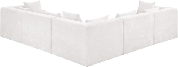 Stellar 114" Chenille Fabric Upholstered 5Pc. Modular Sectional