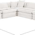 Stellar 114" Chenille Fabric Upholstered 5Pc. Modular Sectional