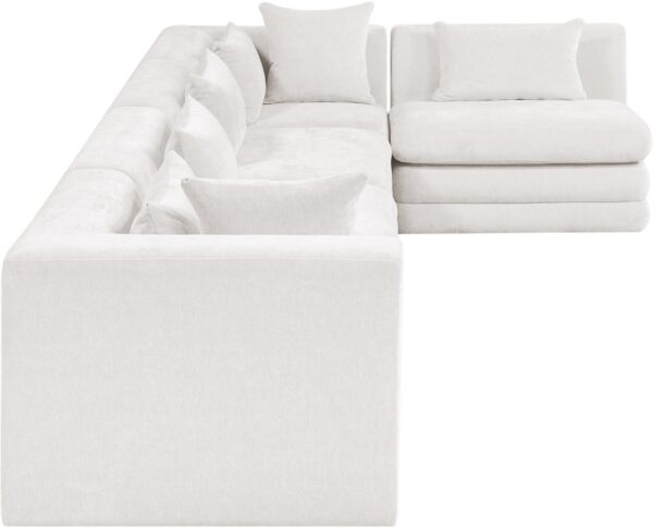 Stellar 152" Chenille Fabric Upholstered 5Pc. Modular Sectional