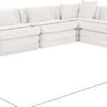 Stellar 152" Chenille Fabric Upholstered 6Pc. Modular Sectional