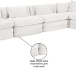 Stellar 152" Chenille Fabric Upholstered 6Pc. Modular Sectional