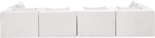 Stellar 152" Chenille Fabric Upholstered 6Pc. Modular Sectional