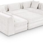 Stellar 114" Chenille Fabric Upholstered 6Pc. Modular Sectional