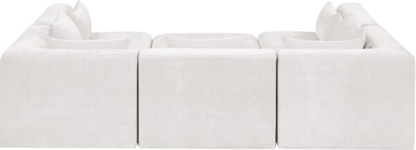 Stellar 114" Chenille Fabric Upholstered 6Pc. Modular Sectional
