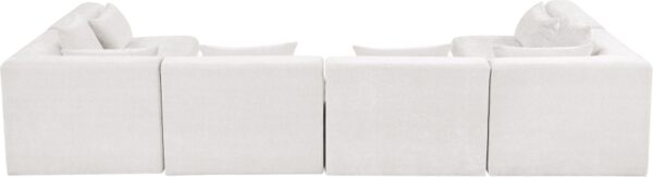 Stellar 152" Chenille Fabric Upholstered 6Pc. Modular Sectional