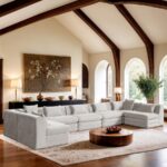 Stellar 190" Chenille Fabric Upholstered 7Pc. Modular Sectional
