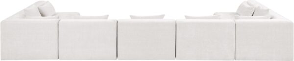 Stellar 190" Chenille Fabric Upholstered 7Pc. Modular Sectional