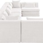 Stellar 190" Chenille Fabric Upholstered 7Pc. Modular Sectional