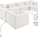 Stellar 152" Chenille Fabric Upholstered 8Pc. Modular Sectional