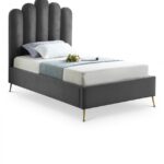 Lily Velvet Upholstered Bed