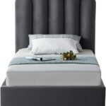 Lily Velvet Upholstered Bed