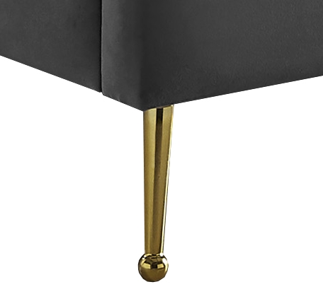Lily Velvet Upholstered Bed