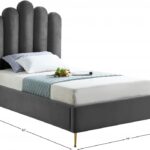 Lily Velvet Upholstered Bed