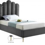 Lily Velvet Upholstered Bed