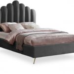 Lily Velvet Upholstered Bed