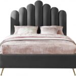 Lily Velvet Upholstered Bed