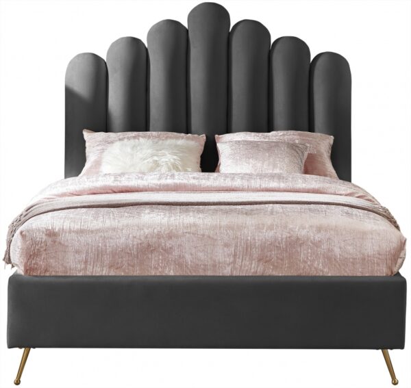 Lily Velvet Upholstered Bed