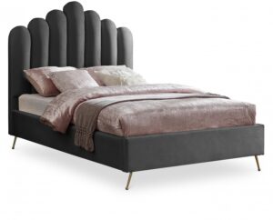 Lily Velvet Upholstered Bed