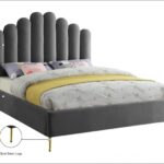 Lily Velvet Upholstered Bed