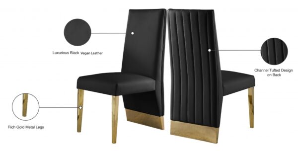 Porsha Vegan Leather Upholstered Dining Chair