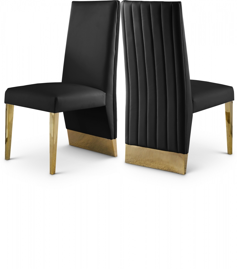 Porsha Vegan Leather Upholstered Dining Chair