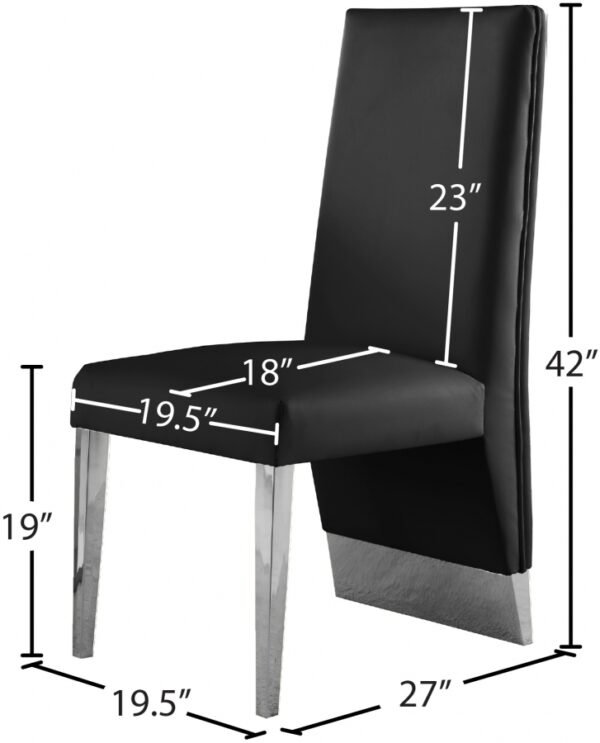 Porsha Vegan Leather Upholstered Dining Chair