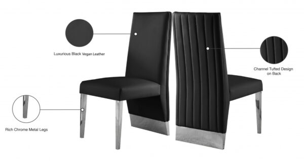 Porsha Vegan Leather Upholstered Dining Chair