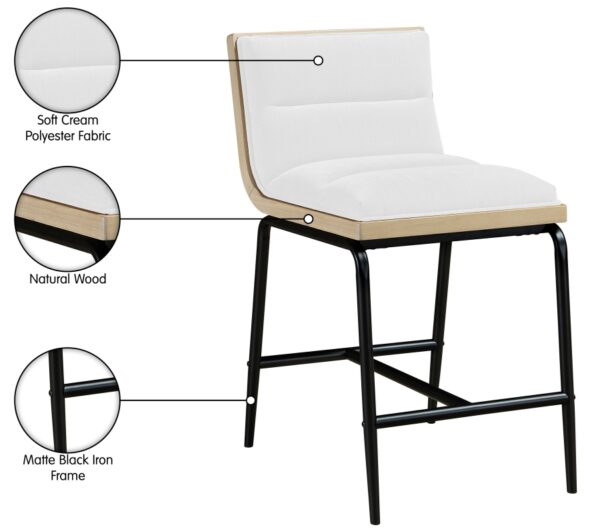 Viceroy Fabric Upholstered Counter Stool