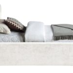 Modena Chenille Fabric Upholstered Twin Bed