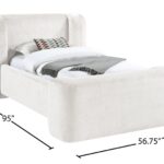 Modena Chenille Fabric Upholstered Bed