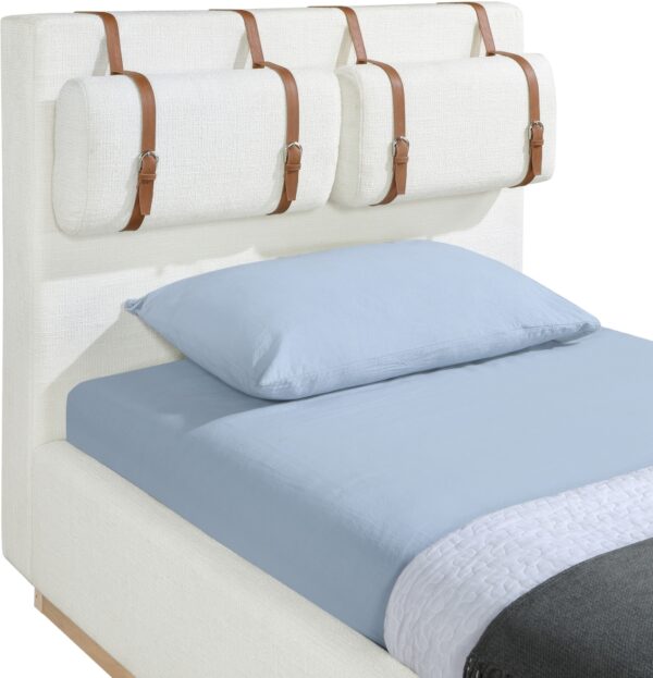 Bennet Linen Textured Fabric Upholstered Bed