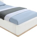 Bennet Linen Textured Fabric Upholstered Bed