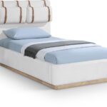 Bennet Linen Textured Fabric Upholstered Bed