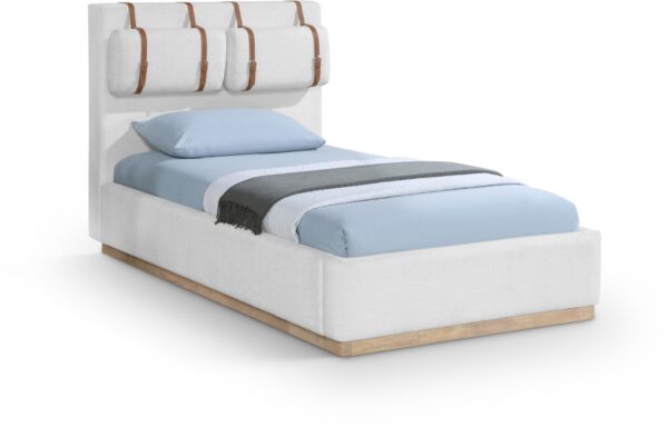 Bennet Linen Textured Fabric Upholstered Bed