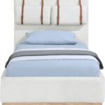 Bennet Linen Textured Fabric Upholstered Bed