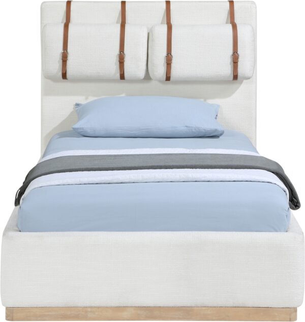 Bennet Linen Textured Fabric Upholstered Bed