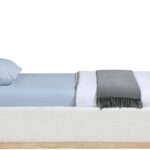 Bennet Linen Textured Fabric Upholstered Bed