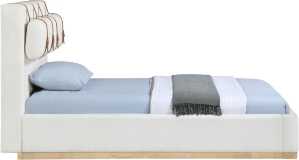 Bennet Linen Textured Fabric Upholstered Bed