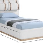 Bennet Linen Textured Fabric Upholstered Bed