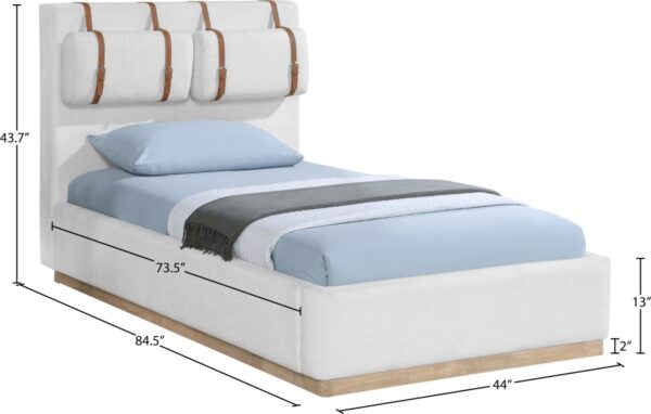 Bennet Linen Textured Fabric Upholstered Bed