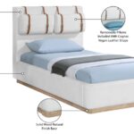 Bennet Linen Textured Fabric Upholstered Bed