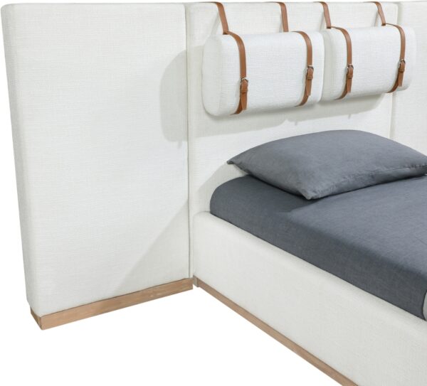 Bennet Linen Textured Fabric Upholstered Twin Bed