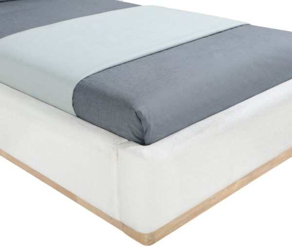 Bennet Linen Textured Fabric Upholstered Bed