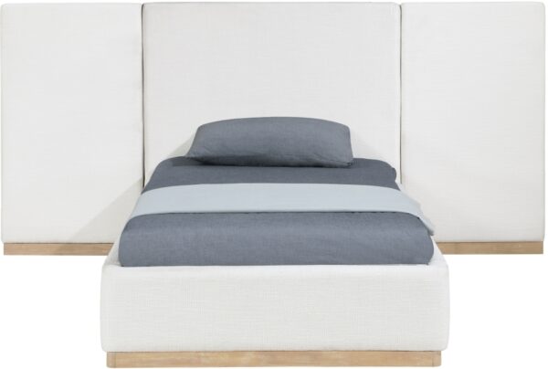 Bennet Linen Textured Fabric Upholstered Bed